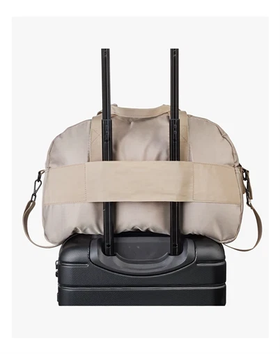 Day Et - Large Tonal Nylon 1Nighter Rejsetaske - Moon Rock/Beige